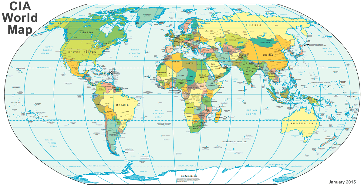 Cia World Map 