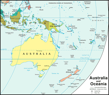 CIA map of Australia