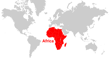 easy special purpose map of africa