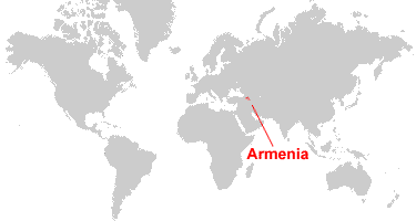 Large size Physical Map of Armenia - Worldometer