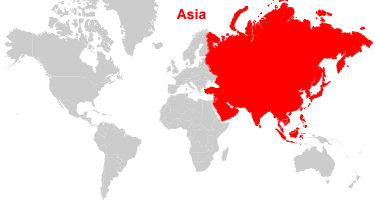 Asia Map And Satellite Image