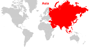 Asia Map and Satellite Image