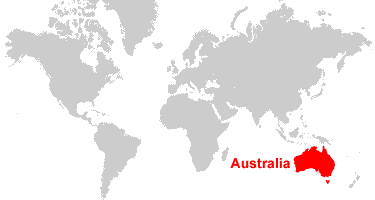 World Map Highlighting Australia Australia Map and Satellite Image