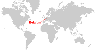 Belgium On World Map