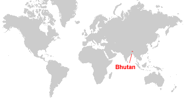 where is bhutan on a world map Bhutan Map And Satellite Image where is bhutan on a world map