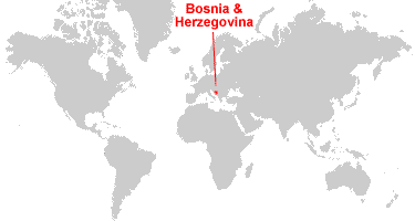 bosnia on world map Bosnia And Herzegovina Map And Satellite Image bosnia on world map