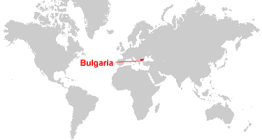 world map showing bulgaria