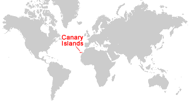 Canary Islands On World Map Canary Islands Map And Satellite Image