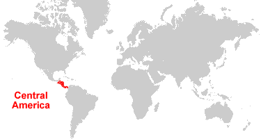 Central America Map and Satellite Image