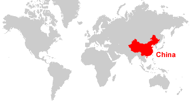 China On World Map