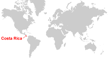 location of costa rica on world map Costa Rica Map And Satellite Image location of costa rica on world map