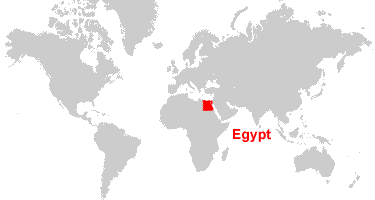 Egypt On Global Map - Emilia Natividad