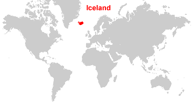 iceland on a world map Iceland Map And Satellite Image iceland on a world map