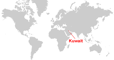 kuwait on a world map Kuwait Map And Satellite Image kuwait on a world map