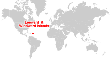 Windward Islands Map Leeward Islands Map Satellite Image   Map Of Leeward Islands Windward Islands 