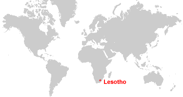 Lesotho Map And Satellite Image
