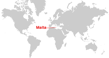 Malta Map And Satellite Image   Map Of Malta 