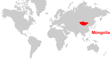 Mongolia Map And Satellite Image   Map Of Mongolia 