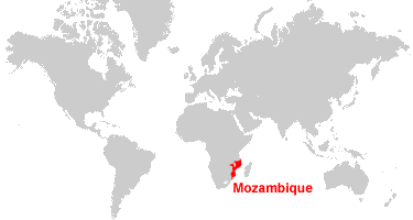 Mozambique On World Map Mozambique Map and Satellite Image