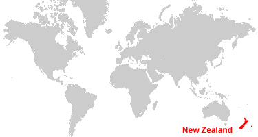 World Map Showing New Zealand New Zealand Map and Satellite Image