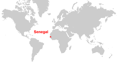 Senegal Map And Satellite Image