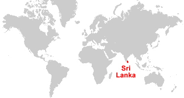 sri lanka map of world Sri Lanka Map And Satellite Image sri lanka map of world