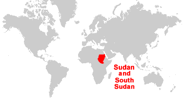 South Sudan On World Map Map Of Interstate   Map Of Sudan 