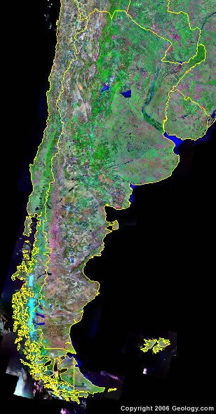 Argentina satellite photo