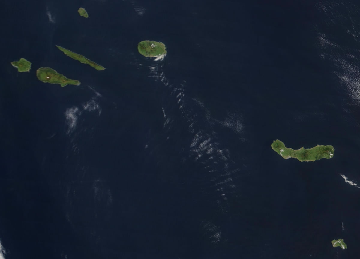 Azores satellite photo