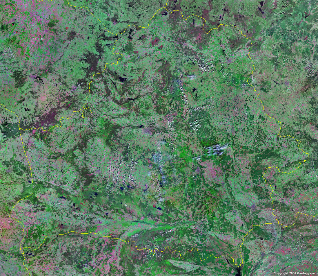 Photo satellite de la Biélorussie