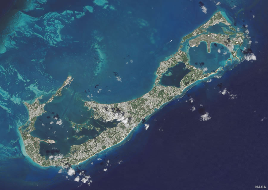 Bermuda satellite photo