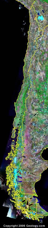 Chile satellite photo