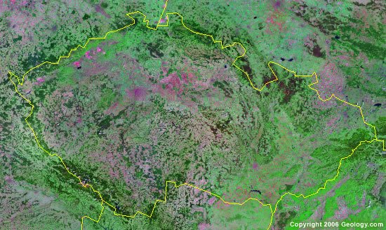 Czech Republic satellite photo