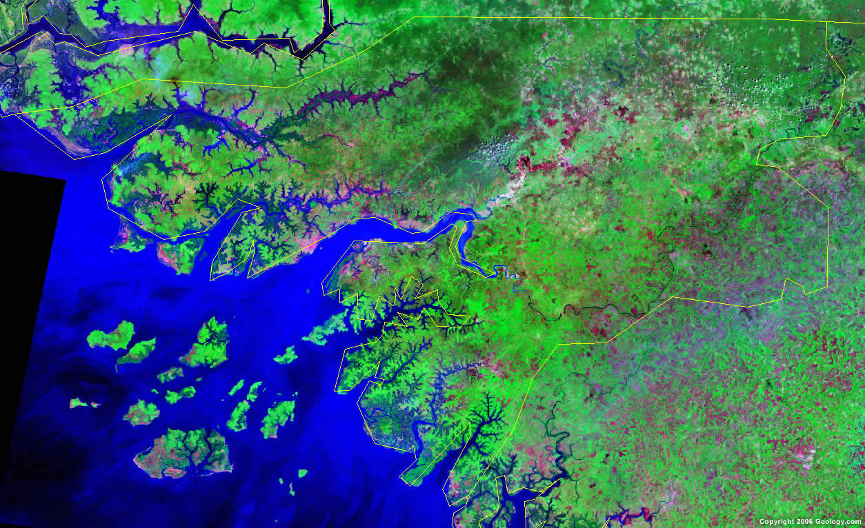 Guinea-Bissau satellite photo