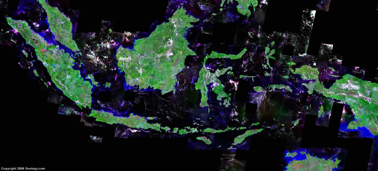 Satellite Image Of Indonesia 