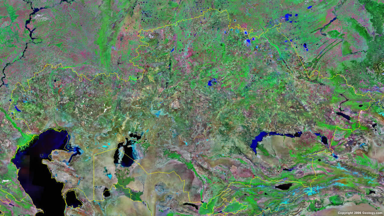 Спутниковая карта восточного казахстана с высоким разрешением