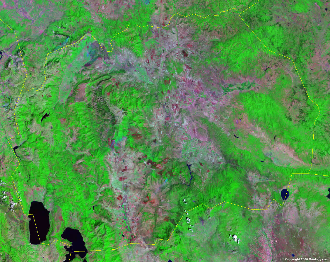 Republic of North Macedonia satellite photo