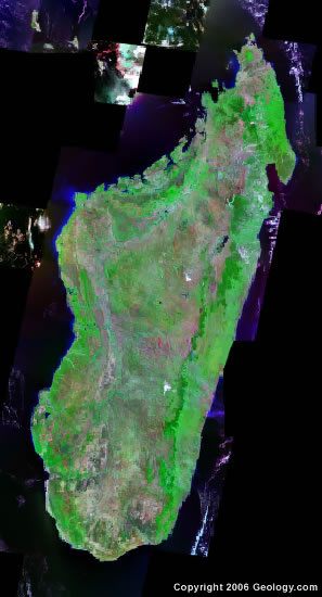 Madagascar satellite photo