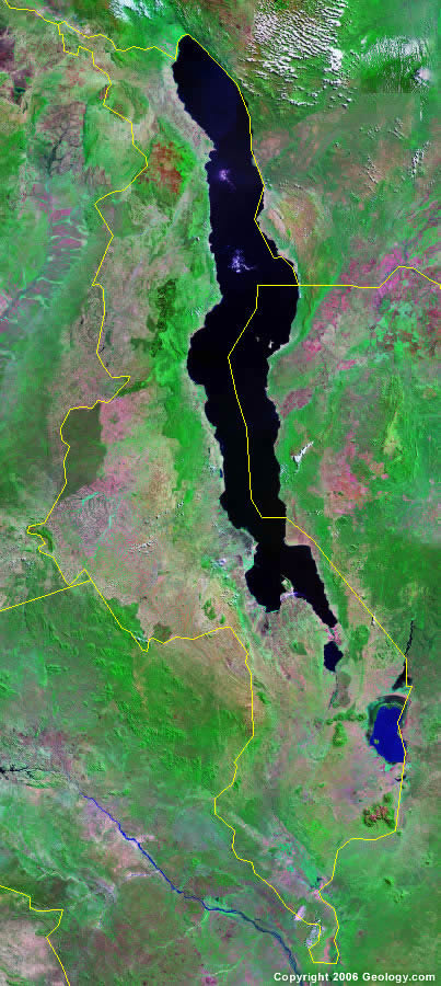 political map of malawi