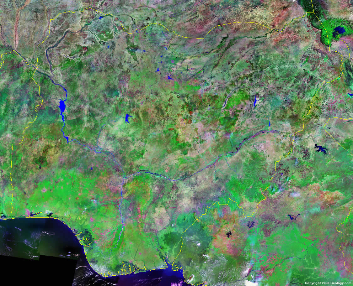 Satellite Image Of Nigeria 