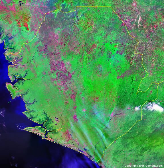 Sierra Leone satellite photo