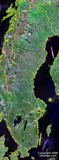 Sweden satellite photo