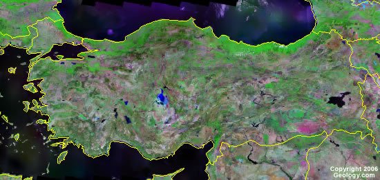 Turkey satellite photo