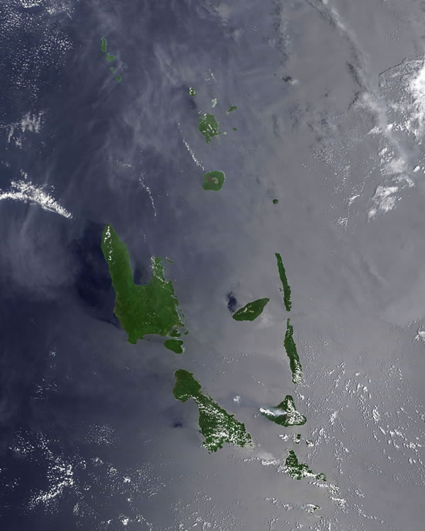 Vanuatu satellite photo